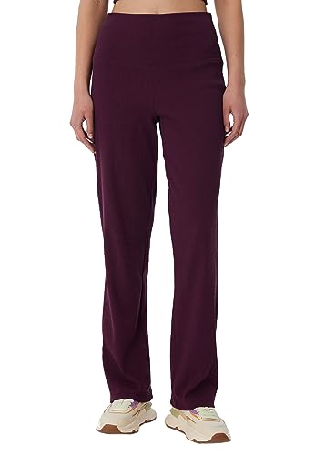 Leela Cotton Damen Hose Bio-Baumwolle RIPP Jersey Schlafhose Freizeithose Zertifiziert (as3, Alpha, s, Regular, Regular, Aubergine) von Leela Cotton