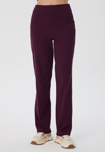 Leela Cotton Damen Ripp Hose 100% Bio Baumwolle Loungepants Strickhose 4071 von Leela Cotton