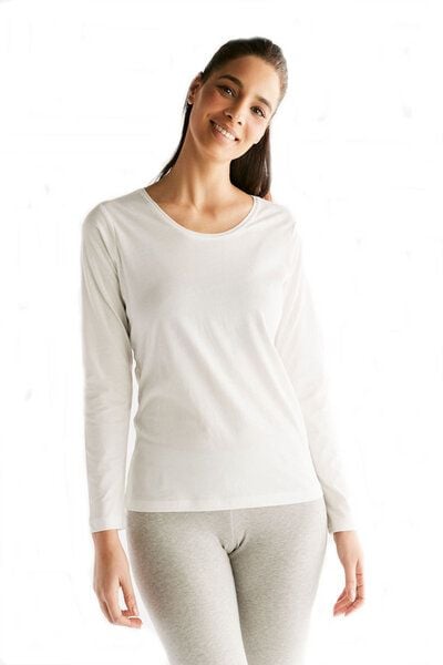 Leela Cotton Damen Langarmshirt 5 Farben Bio-Baumwolle Oberteil T-Shirt von Leela Cotton