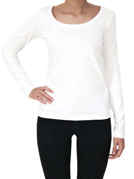 Leela Cotton Damen Langarmshirt Rundhals 5 Farben Bio-Baumwolle T-Shirt 4412 von Leela Cotton