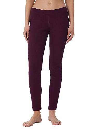 Leela Cotton Damen Leggings Bio-Baumwolle RIPP Jersey Zertifiziert (as3, Alpha, m, Regular, Regular, Aubergine) von Leela Cotton