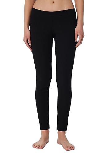 Leela Cotton Damen Leggings Bio-Baumwolle RIPP Jersey Zertifiziert (as3, Alpha, x_l, Regular, Regular, Schwarz) von Leela Cotton