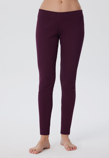 Leela Cotton Damen Leggings aus Ripp Jersey 100% Bio Baumwolle mit Gummizug, von Leela Cotton