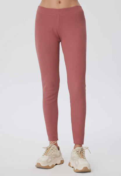 Leela Cotton Damen Leggings aus Ripp Jersey 100% Bio Baumwolle mit Gummizug, von Leela Cotton