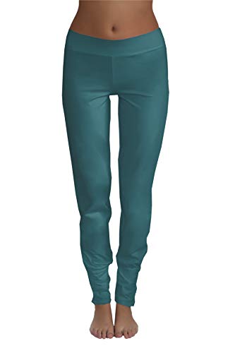 Leela Cotton Damen Yoga-Hose Bio-Baumwolle/Elasthan (Tanne, M) von Leela Cotton