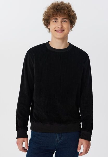 Leela Cotton Herren Cord-Sweatshirt aus 100% kba-Baumwolle - Feiner Nicky Cordstoff 2232 von Leela Cotton