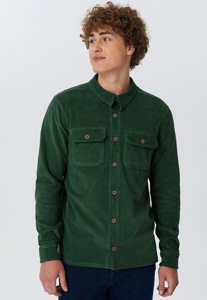 Leela Cotton Herren Cordhemd aus 100% kbA-Baumwolle Jacke - Feiner Nicky Cordstoff Herrenhemd Ferizeithemd von Leela Cotton