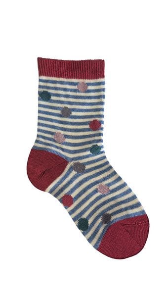 Leela Cotton Kinder Socken Gepunktet aus 98% Bio-Baumwolle 3324 von Leela Cotton