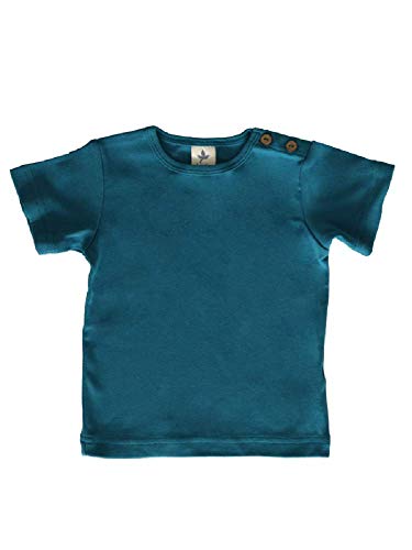 Leela Cotton Baby Kinder Kurzarm T-Shirt Bio-Baumwolle GOTS Shirt Jungen Mädchen Gr. 50 bis 128 (116, Seaport) von Leela Cotton