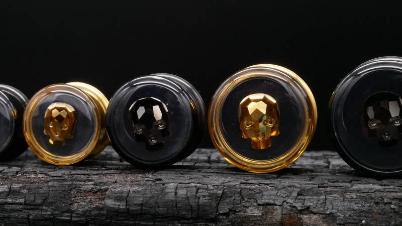 1x Plug Acryl 8-25mm - L2 von LeelaArtandJewellery