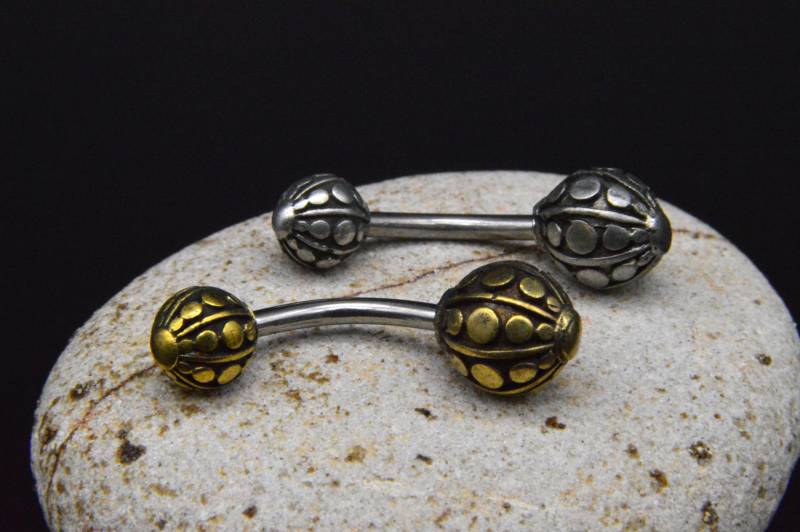 Bauchnabelpiercing 316L Stahl - 1M/10 von LeelaArtandJewellery