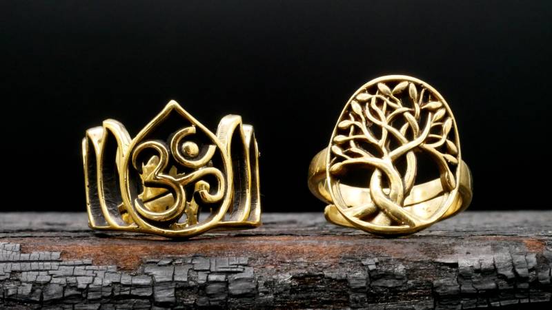 Fingerring Unisize Bodhi Tree - N3 von LeelaArtandJewellery