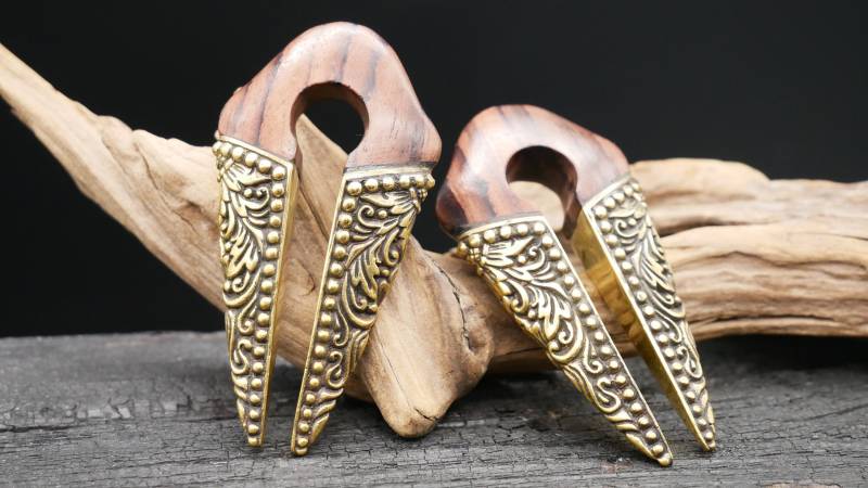 Ohrgewicht Aus Arang Wood - Hh-6 Ohrgewicht Aus Arang Wood - Hh-6 von LeelaArtandJewellery