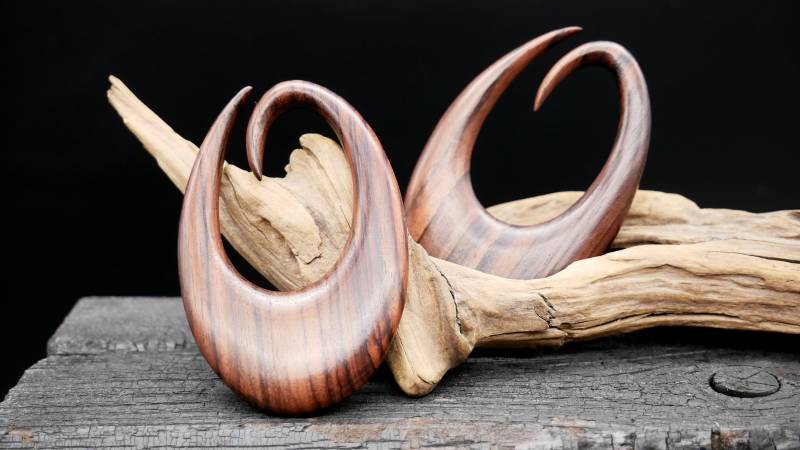 Ohrgewicht Aus Holz - Gg-8 Ohrgewicht Aus Holz - Gg-8 von LeelaArtandJewellery