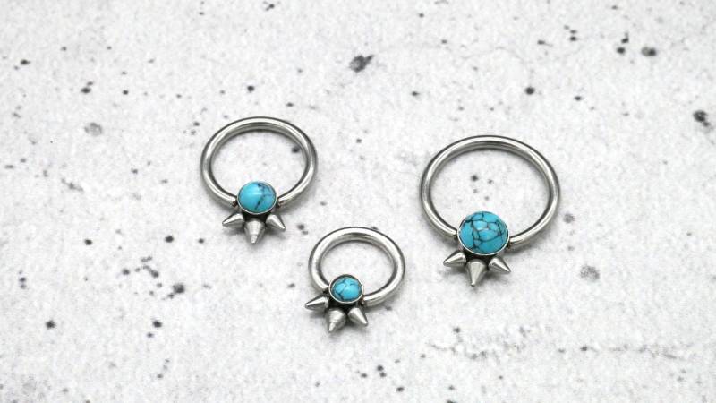 Ohrring/Piercing Chirurgenstahl - 1K/06 von LeelaArtandJewellery