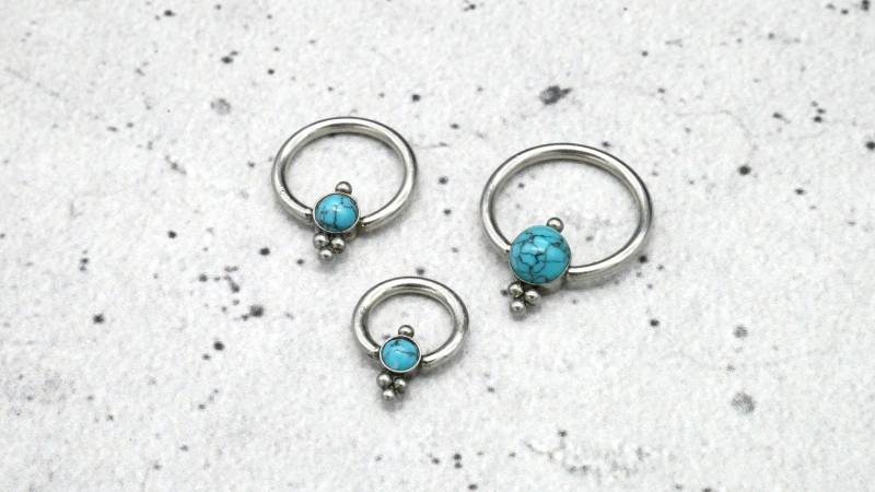 Ohrring/Piercing Chirurgenstahl - 1K/11 von LeelaArtandJewellery