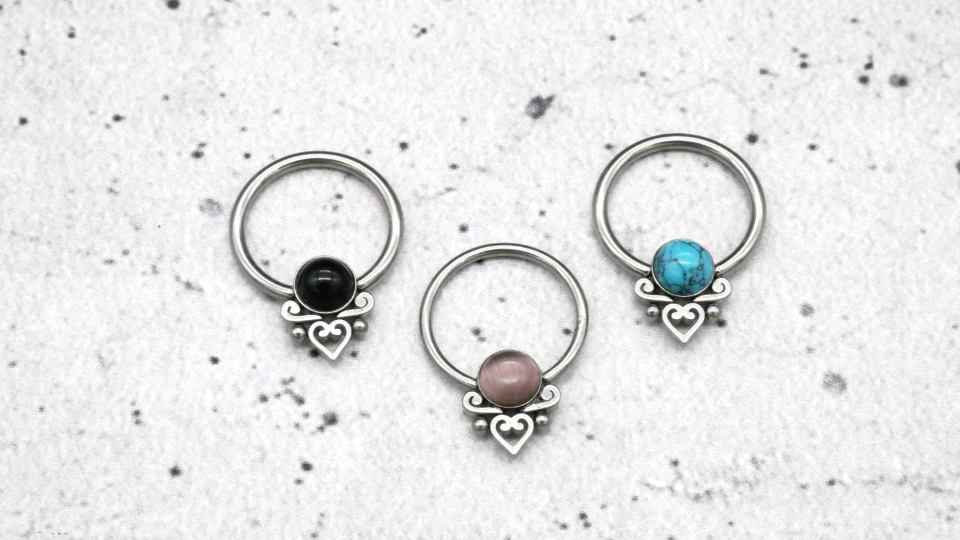 Ohrring/Piercing Chirurgenstahl - 1K/12 von LeelaArtandJewellery