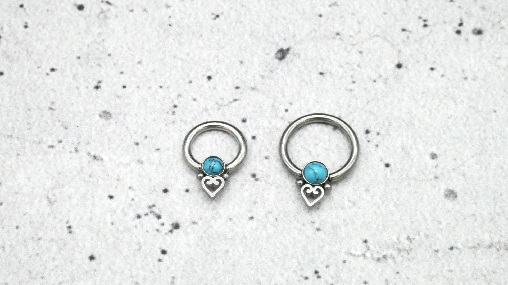 Ohrring/Piercing Chirurgenstahl - 1K/13 von LeelaArtandJewellery