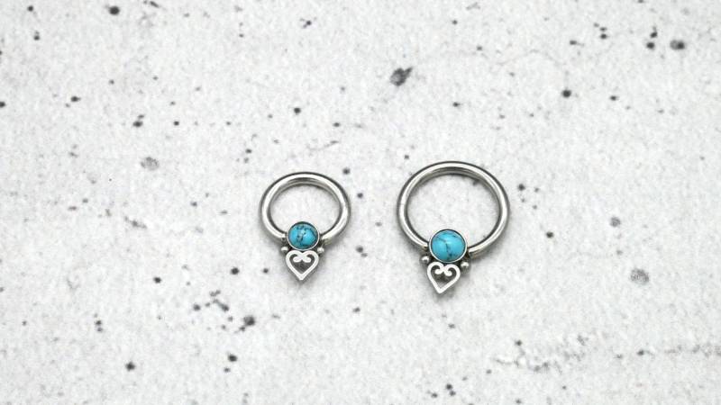 Ohrring/Piercing Chirurgenstahl - 1K/13 von LeelaArtandJewellery