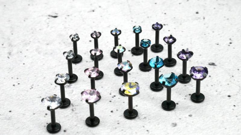 Piercing/Labret/Medusa/Tragus Chirurgenstahl - 1F/10 von LeelaArtandJewellery