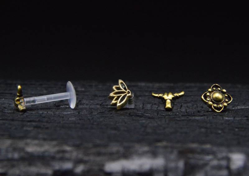 Piercing/Labret/Medusa 1, 2mm - 1J/19 von LeelaArtandJewellery