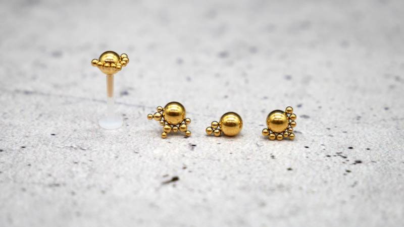 Piercing/Labret/Medusa Chirurgenstahl - 1B/06 von LeelaArtandJewellery