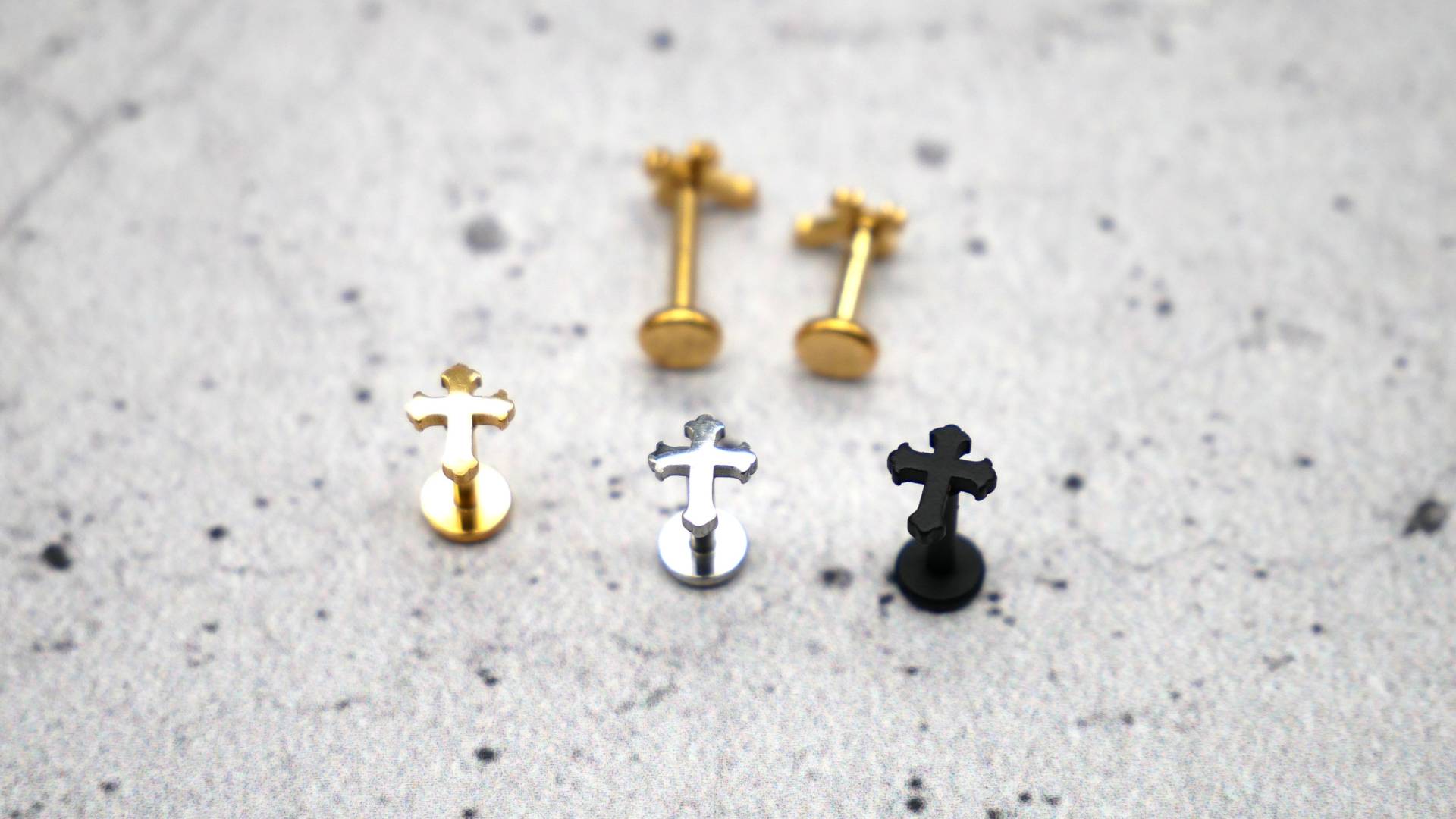 Piercing/Labret/Medusa Chirurgenstahl - 1C/16 von LeelaArtandJewellery