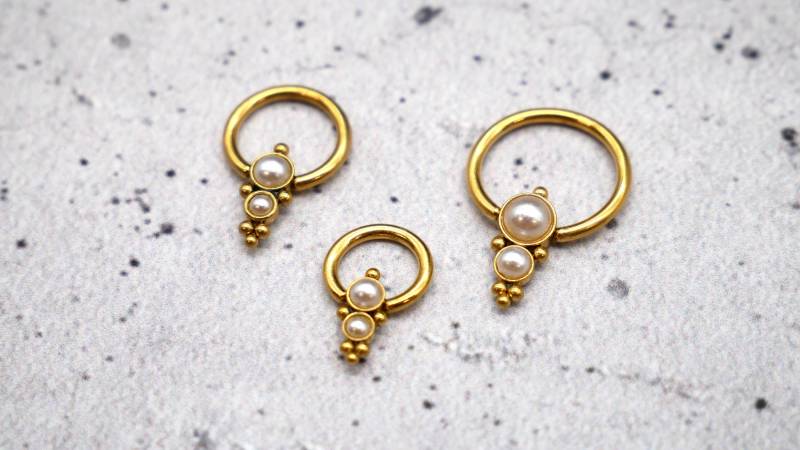 Piercing/Ohrring/Septum Chirurgenstahl - 1K/09 von LeelaArtandJewellery