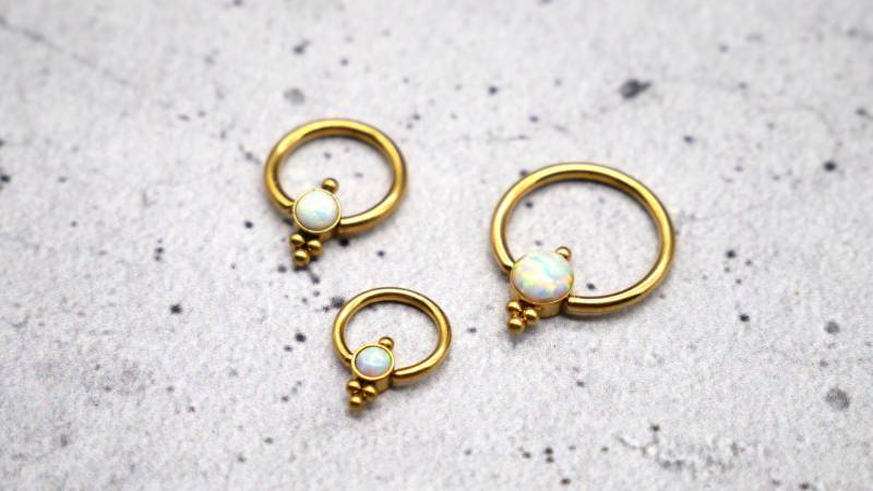 Piercing/Ohrring/Septum Chirurgenstahl - 1K/10 von LeelaArtandJewellery