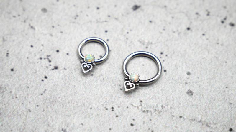 Piercing/Ohrring/Septum Chirurgenstahl - 1K/14 von LeelaArtandJewellery