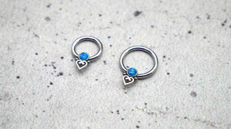 Piercing/Ohrring/Septum Chirurgenstahl - 1K/14 von LeelaArtandJewellery