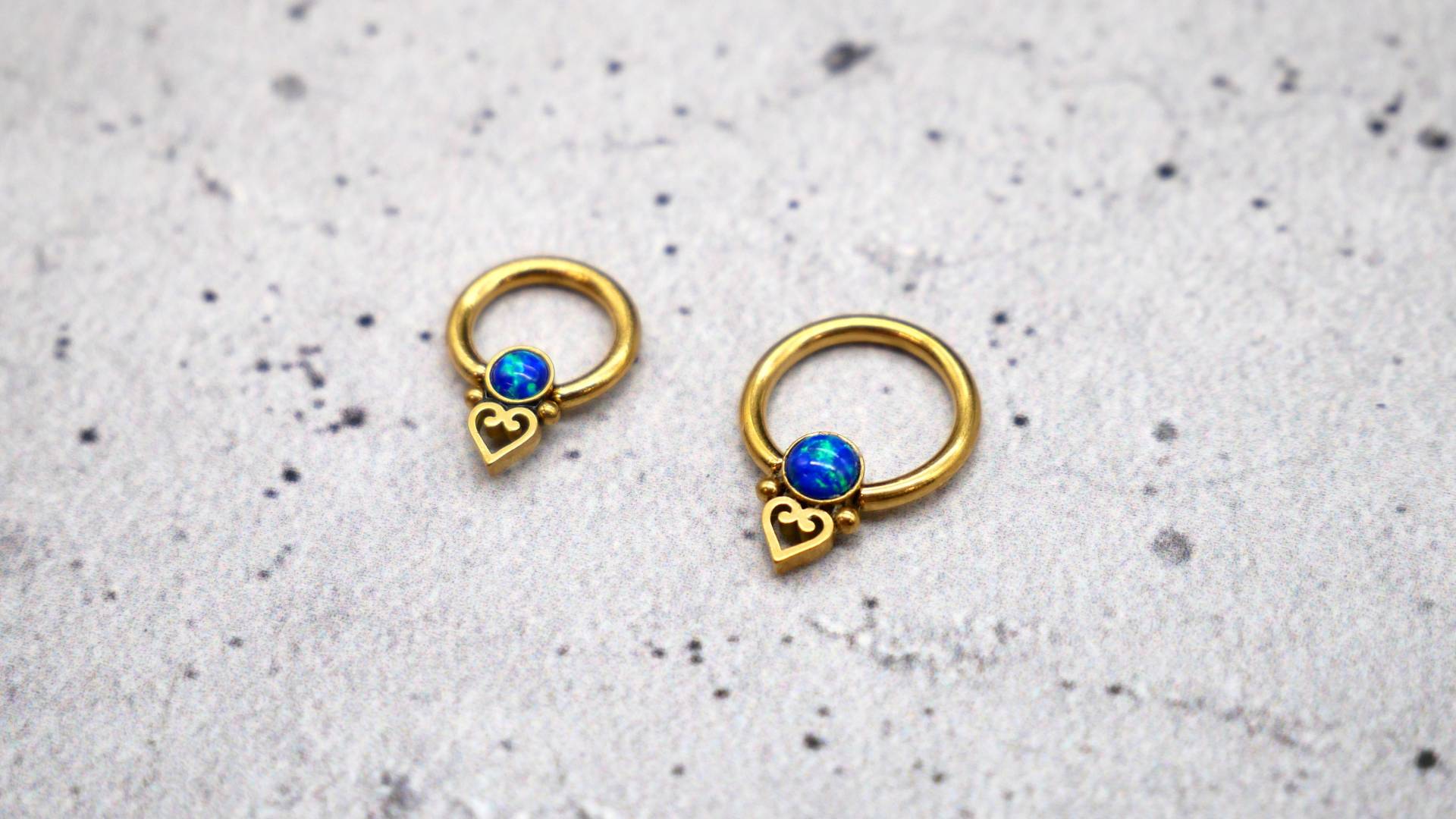 Piercing/Ohrring/Septum Chirurgenstahl - 1K/14 von LeelaArtandJewellery