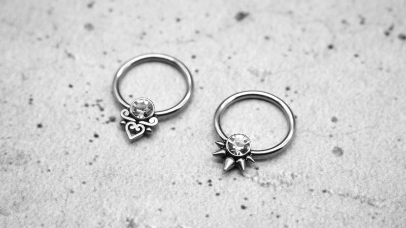 Piercing/Ohrring/Septum Chirurgenstahl - 1K/15 von LeelaArtandJewellery