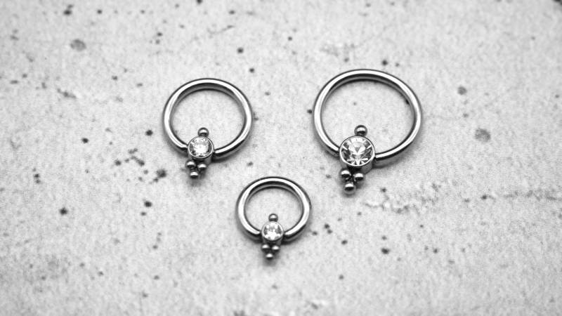 Piercing/Ohrring/Septum Chirurgenstahl - 1K/16 von LeelaArtandJewellery