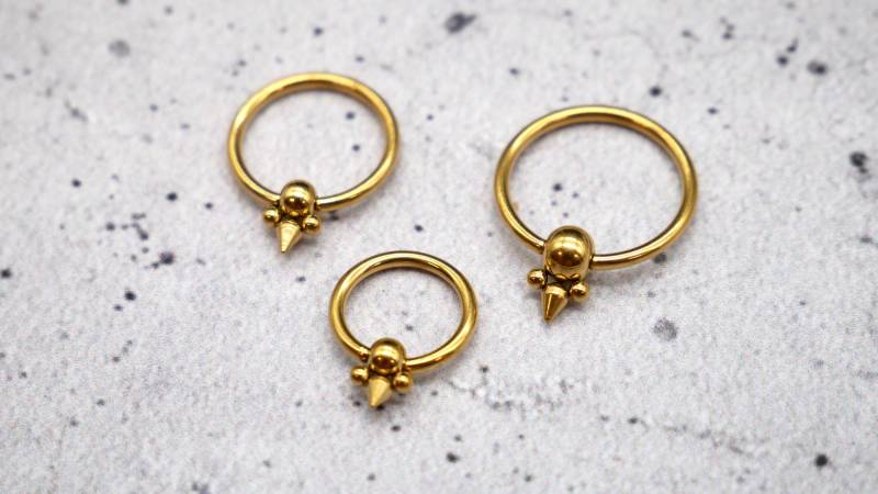 Piercing/Ohrring/Septum Chirurgenstahl - 1K/17 von LeelaArtandJewellery