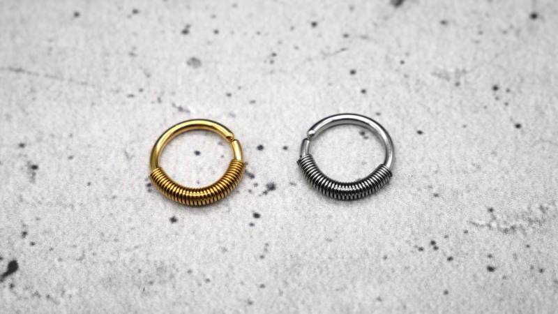 Piercing/Ring/Septum Chirurgenstahl - 1A/14 von LeelaArtandJewellery