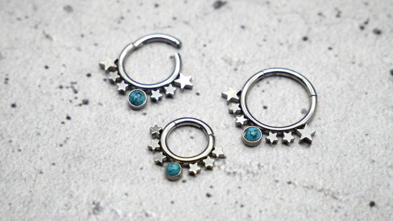 Piercing/Ring/Septum Chirurgenstahl - 1E/06 von LeelaArtandJewellery