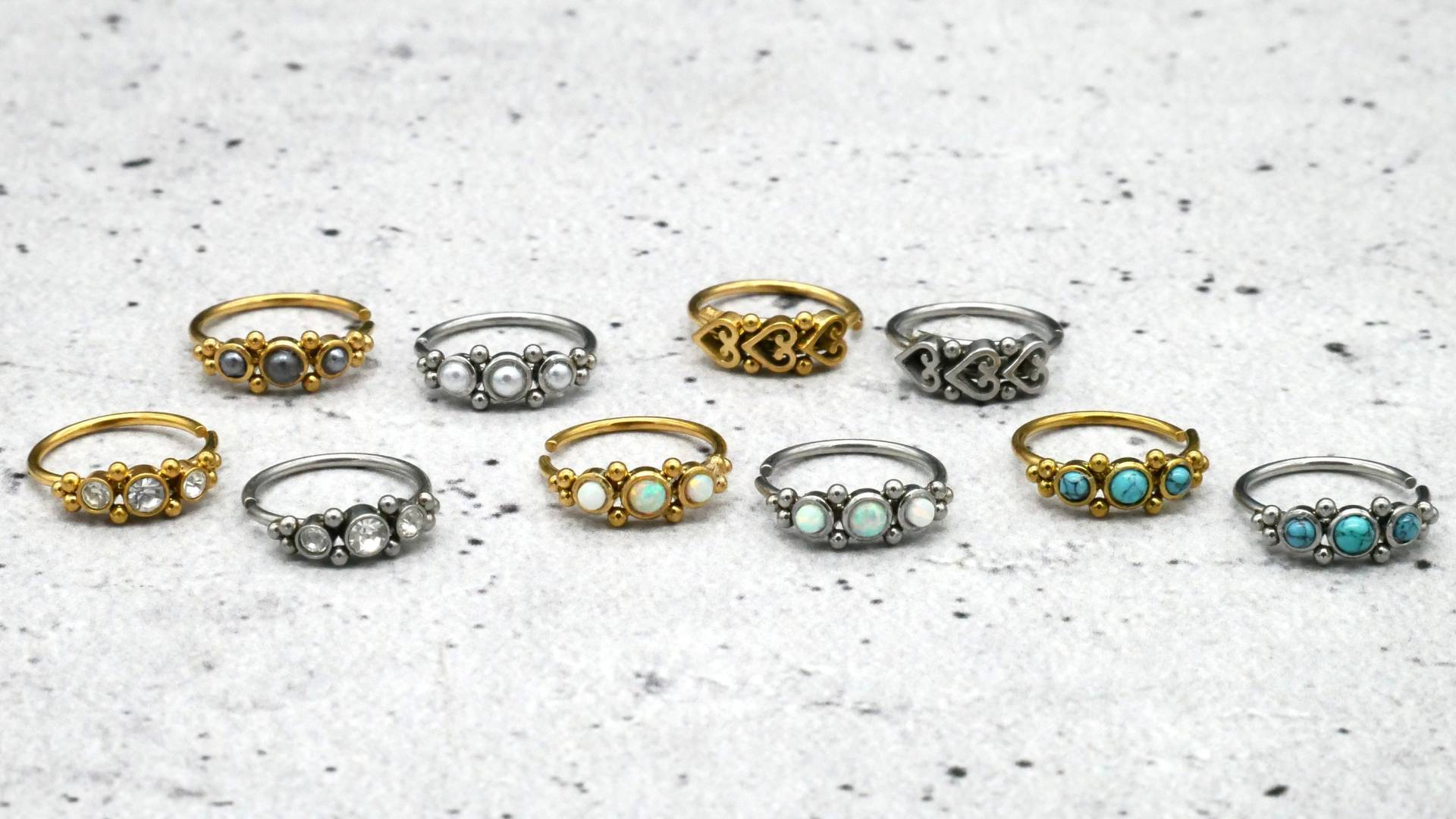 Piercing Nostril Nasenring - 1H/08 von LeelaArtandJewellery