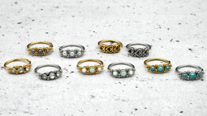 Piercing Nostril Nasenring - 1H/08 von LeelaArtandJewellery