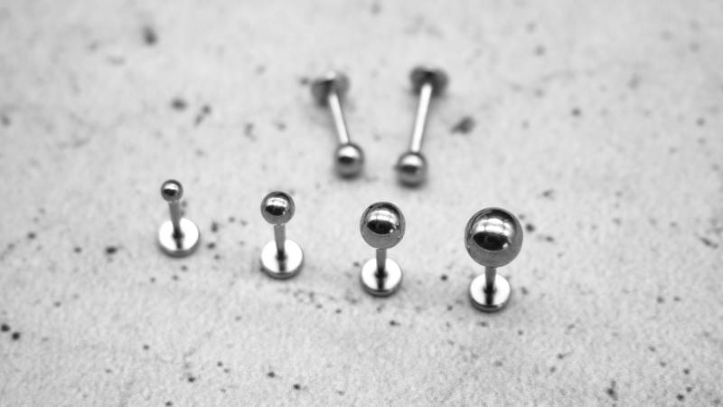 Silber Piercing/Labret/Medusa Chirurgenstahl - 1C/13 von LeelaArtandJewellery