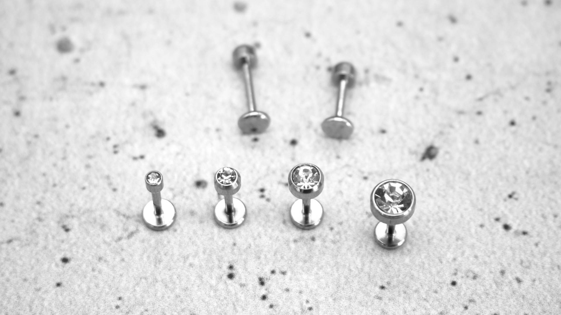 Silber Piercing/Labret/Medusa Chirurgenstahl - 1C/18 von LeelaArtandJewellery