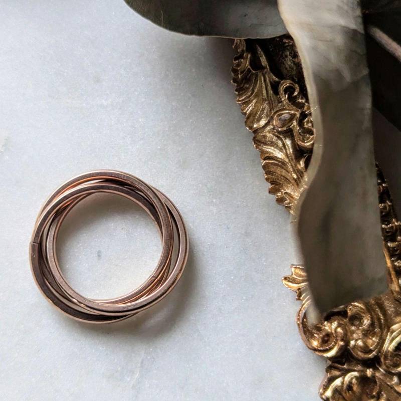 Rollring Aus Drei Ringen - Second Choice Ringe in 4 Farben von Leelasummerdream