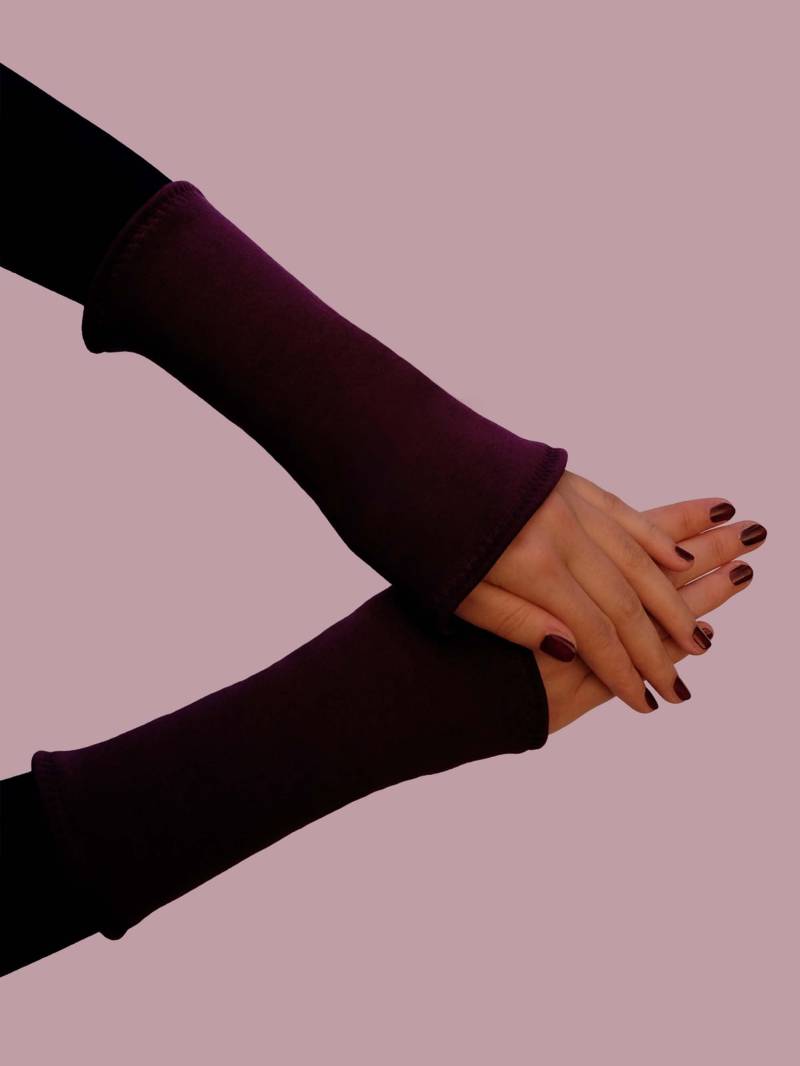 Stulpen Beerenfarben Mit Kuscheliger Fleece-Innenseite, Doppelseitiger Stoff, Geschenke Für Frauen. 1 Paar Warme Hände Und Arme von LeelawadeeDesign