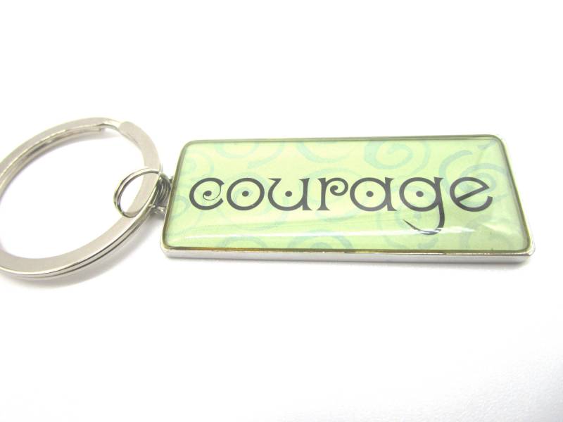 Silber Ton Inspirierend Charme - Reißverschluss Puller Mut Anhänger Schlüsselanhänger Inspiration Silber Ton Inspirierend Charme - Reißverschluss Puller Mut Anhänger Schlüsselanhänger Inspiration von LeeliaSupplyVintage