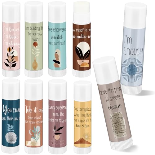 Leelosp Lippenbalsam für psychische Gesundheit, inspirierender Lippenbalsam mit positiven täglichen Bestätigungskarten, Selbstpflege-Geschenke für Frauen und Männer, Stressabbau, Familientreffen, 50 Leelosp Lippenbalsam für psychische Gesundheit, inspirierender Lippenbalsam mit positiven täglichen Bestätigungskarten, Selbstpflege-Geschenke für Frauen und Männer, Stressabbau, Familientreffen, 50 von Leelosp