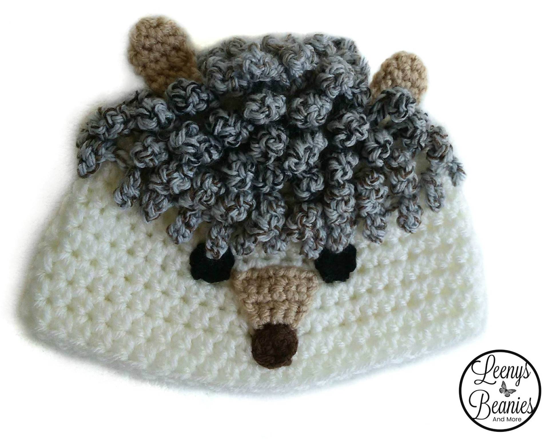 Crochet Igel Hut Beanie - Jede Größe Baby Bis Erwachsene von LeenysBeaniesAndMore
