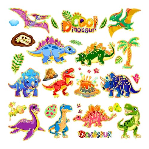 Leesgel 200 Stile Dinosaurier Tattoo Kinder Metallic Glitzer, Dinosaurier Kinder Tattoo Aufkleber Temporäre Tattoos für Dino Geburtstag Deko Party, Dinosaurier Spielzeug Jungen Spiele Dino Geschenk von Leesgel