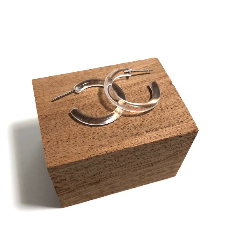 Klare Kleine Jelly Tube Creolen - 2, 5 cm von Leetie