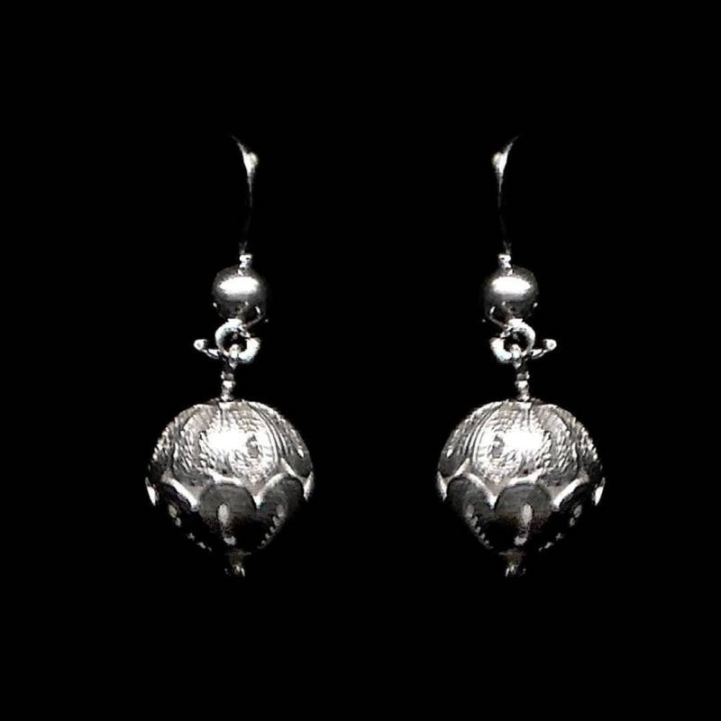 "Handgefertigte Filigrane Ohrringe "Murmeln" - Sterling Silber Schmuck Geburtstagsgeschenk Mutter Geschenk" von LefkaraSilver