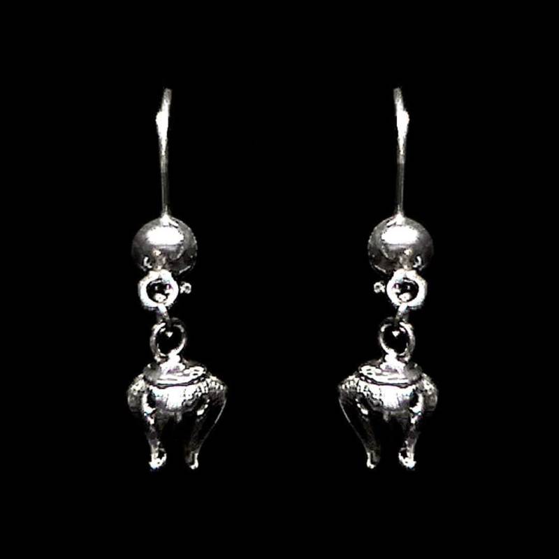 "Handgefertigte Filigrane Ohrringe "Shiny Pome" - Sterling Silber Schmuck Geburtstagsgeschenk Mutter Geschenk" von LefkaraSilver